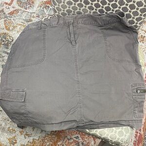 J. Jill Gray Mini Skirt with Cargo Pockets